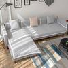 Sofa Cushion Nordic Simple Cotton and Linen Solid Color Four Seasons Universal Non-Slip Cushion Household Modern Fabric Sofa Cover Slipcover