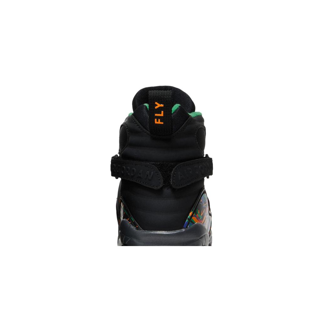 Air Jordan 8 Retro Grade School 'Tinker - Air Raid' (Unisex) Black / Light Concord-Aloe Verde-University Red-Orange Peel Kids' Basketball Shoes
