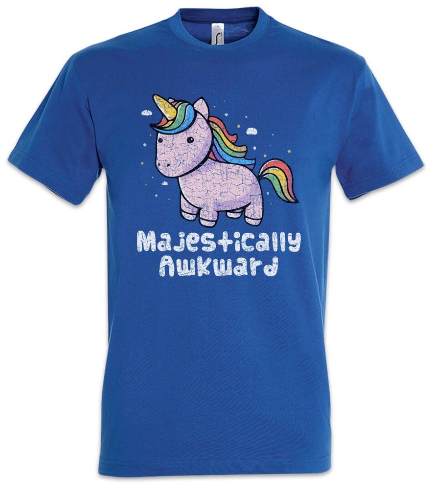 

Unicorn Awkward T-Shirt Unicorns Geek Nerd Fun Rainbow Fairies Fairy 2XL