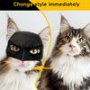 Bat Superhero Cat Mask, Black Bat Cat Cosplay Mask, Lightweight Half Face Cat Mask with Ear Holes for Photos Holiday Parties Video Shoots