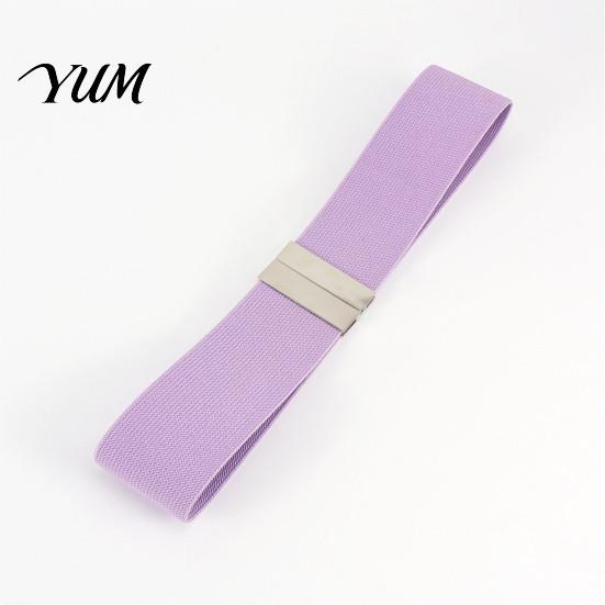 High Quality Elastic Belt Wide Waist Belt, Adjustable Stretchy with Metal Comfortable Stretch Square Buckle, Stylish Slimming Waistband for