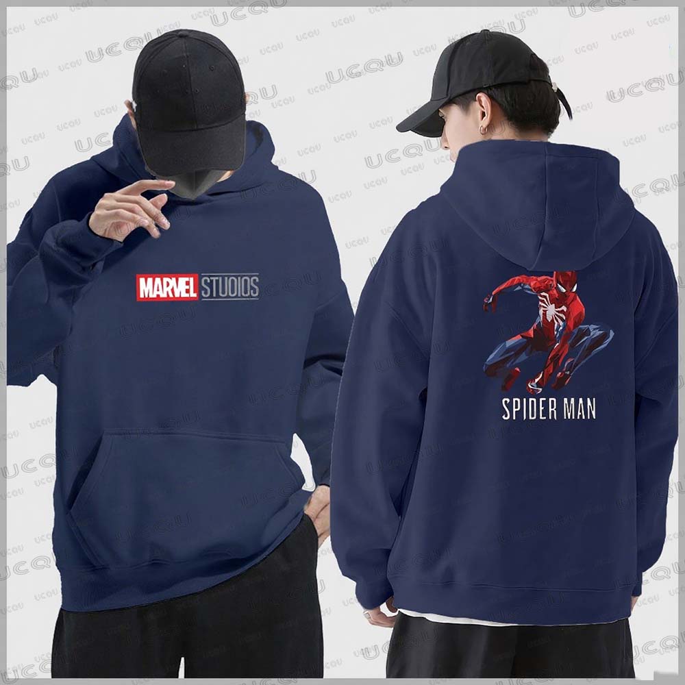Marvel Spider-Man Muster Hoodie Sweatshirt Herbst/Winter Neu Lässig Sportbekleidung Herren Baumwolle