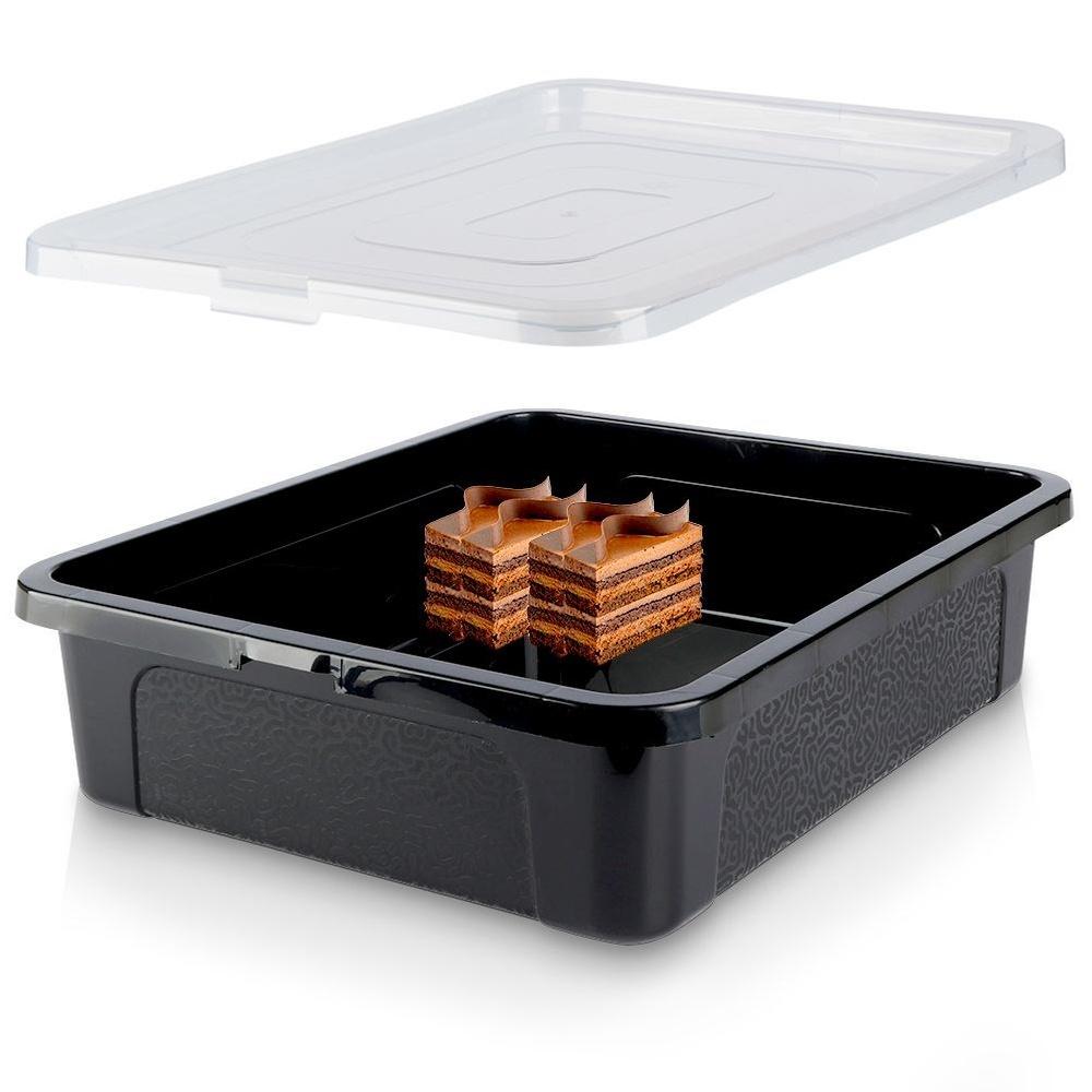 Cake Container with Lid 40x33x10 Cm