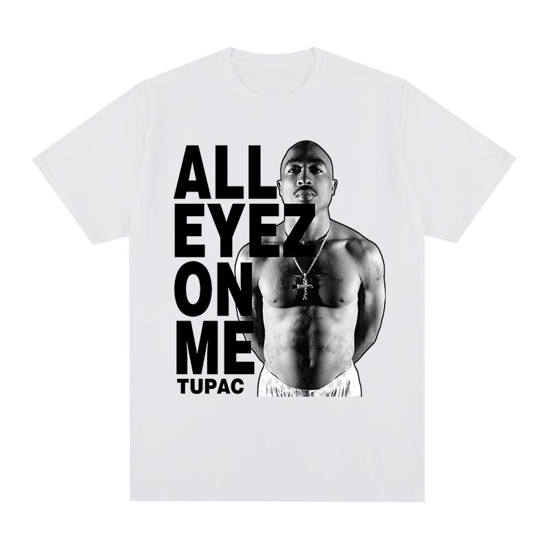 Tupac 2pac Rapper Vintage tshirt Streetwear Y2k Hip Hop Cotton Unisex T shirt New TEE TSHIRT Womens tops S
