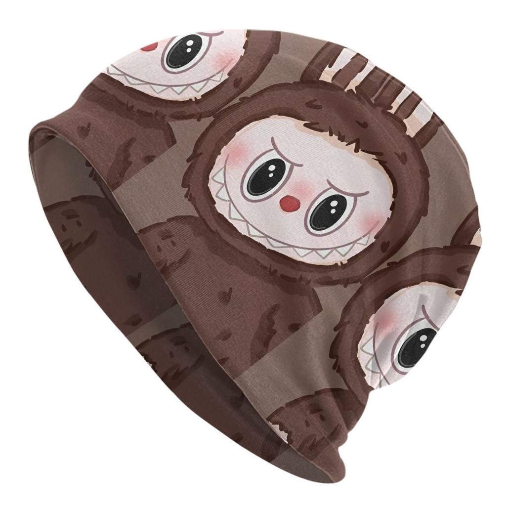 Cute Doll Monsters Bonnet Hats Hip Hop Outdoor Skullies Beanies Hat for Unisex Women Warm Dualuse Cap
