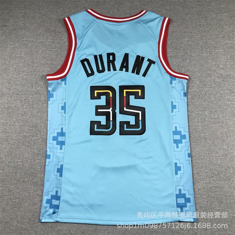 Embroidered Phoenix Suns NBA Jersey Kevin Durant 35 Basketball Uniform Men Women Sportswear