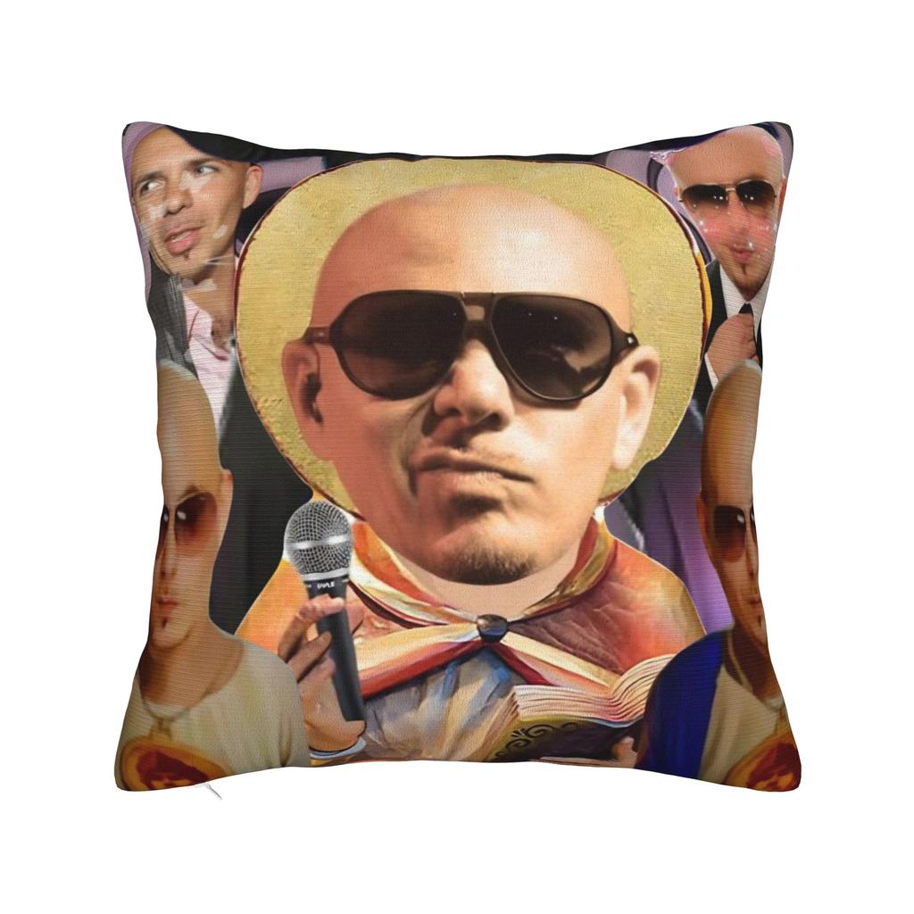Decorative Pillow Covers Pitbull Mr Worldwide Tour Merch Home Throw Pillow Case Cover Square MultiSize