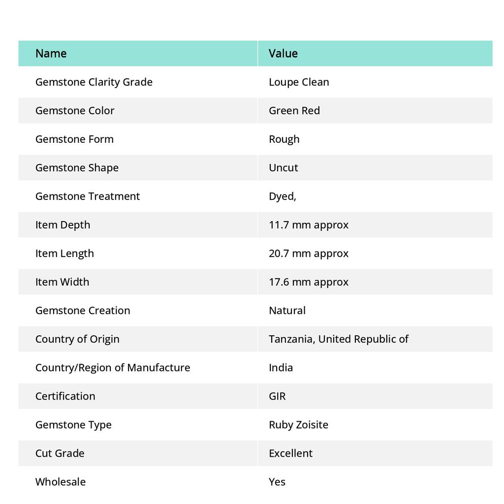 Top Quality 45.15 Ct Natural Uncut Ruby Zoisite Rough CERTIFIED Rare Gemstone