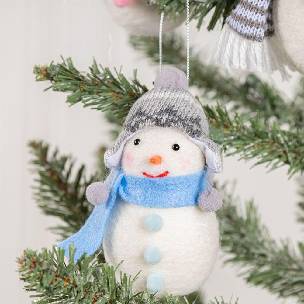 Handmade Snowman Hanging Ornaments Felt Fabric Snowman Snowman Christmas Decoration  New Year Gifts