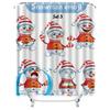 TU Cute Snowman Shower Curtain Christmas Holiday Bathroom Decor Festive Winter Themed Waterproof Fabric Home Decor Gift