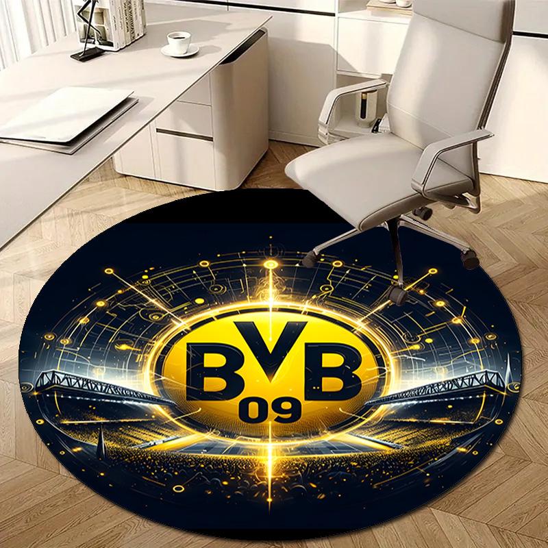 1pc B-BVB09 Print Round Carpet Chair Round Carpet Suitable for Bedroom Living Room Home Decorative Carpet