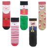 Christmas Reindeer & Santa Claus Cotton Socks - Festive Fashion for Men