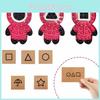 Game Round Squid Six Invitation Card Pop It Simple Dimple Stress Toys Reliever