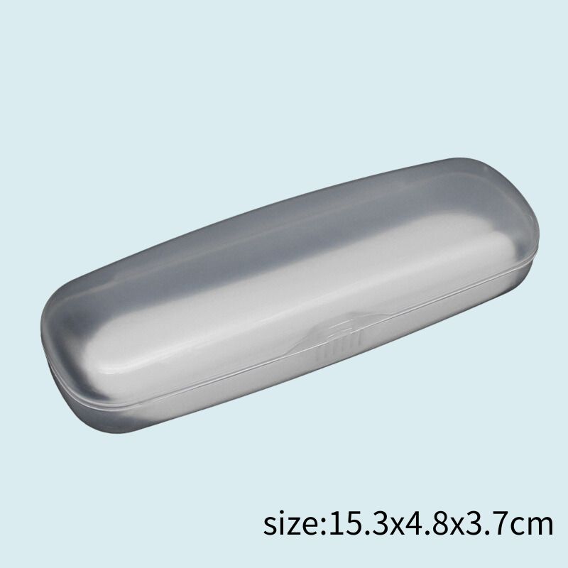 Transparent Glasses Case Plastic Glasses Storage Box Simple Portable Students Glasses Cover Flat Mirror Myopia Sunglasses Case