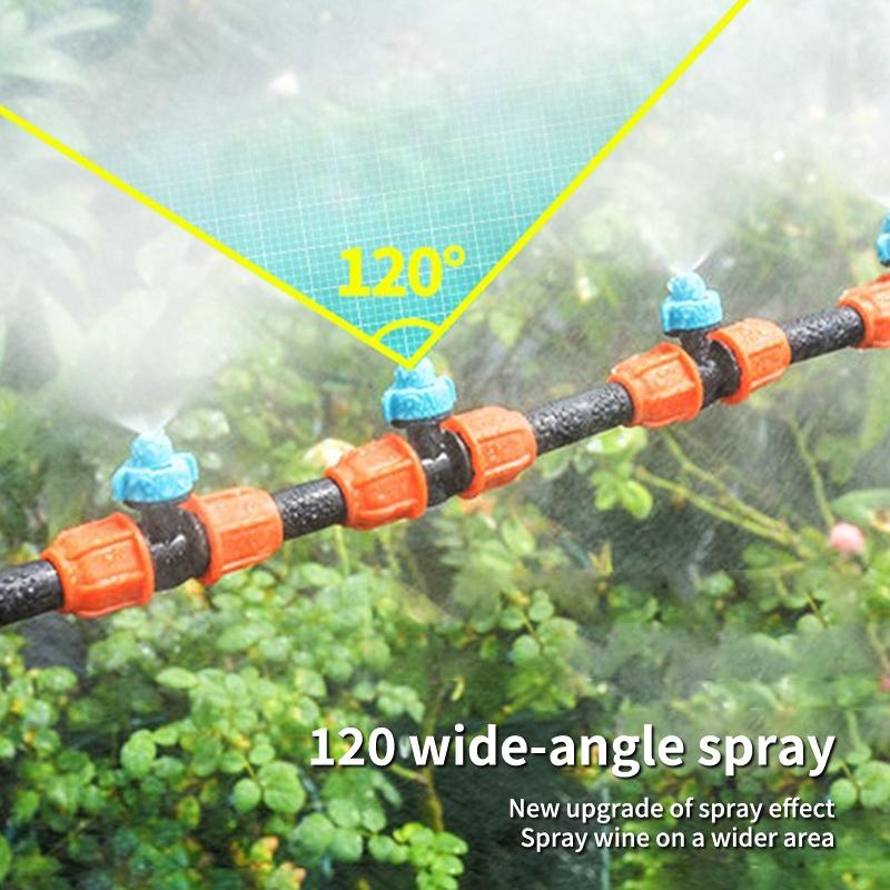 Hanging Misting Nozzle Fog Nozzle Hanging Anti Drip Misting Sprinkler Kits For 8/11 Hoses Mist Water Sprayer
