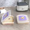 Toast Shaped Portable Lunch Box With Lid Toast Bread Sandwich Box Kitchen Outdoor Picnic Large-Capacity Bento Box