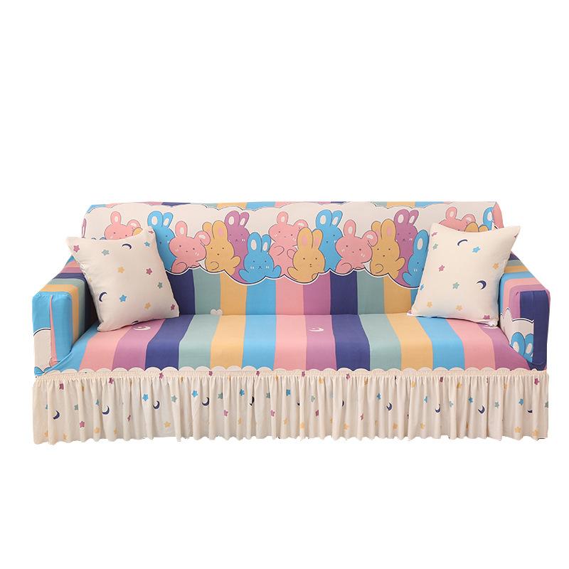 Skirt Universal Sofa Cover Full Cover Sofa Cover Elastic Cover Fabric Sofa Cover Universal
