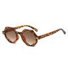Polygon Sunglasses: European-American Angled Fashion, Color-Block, Casual Women's Style