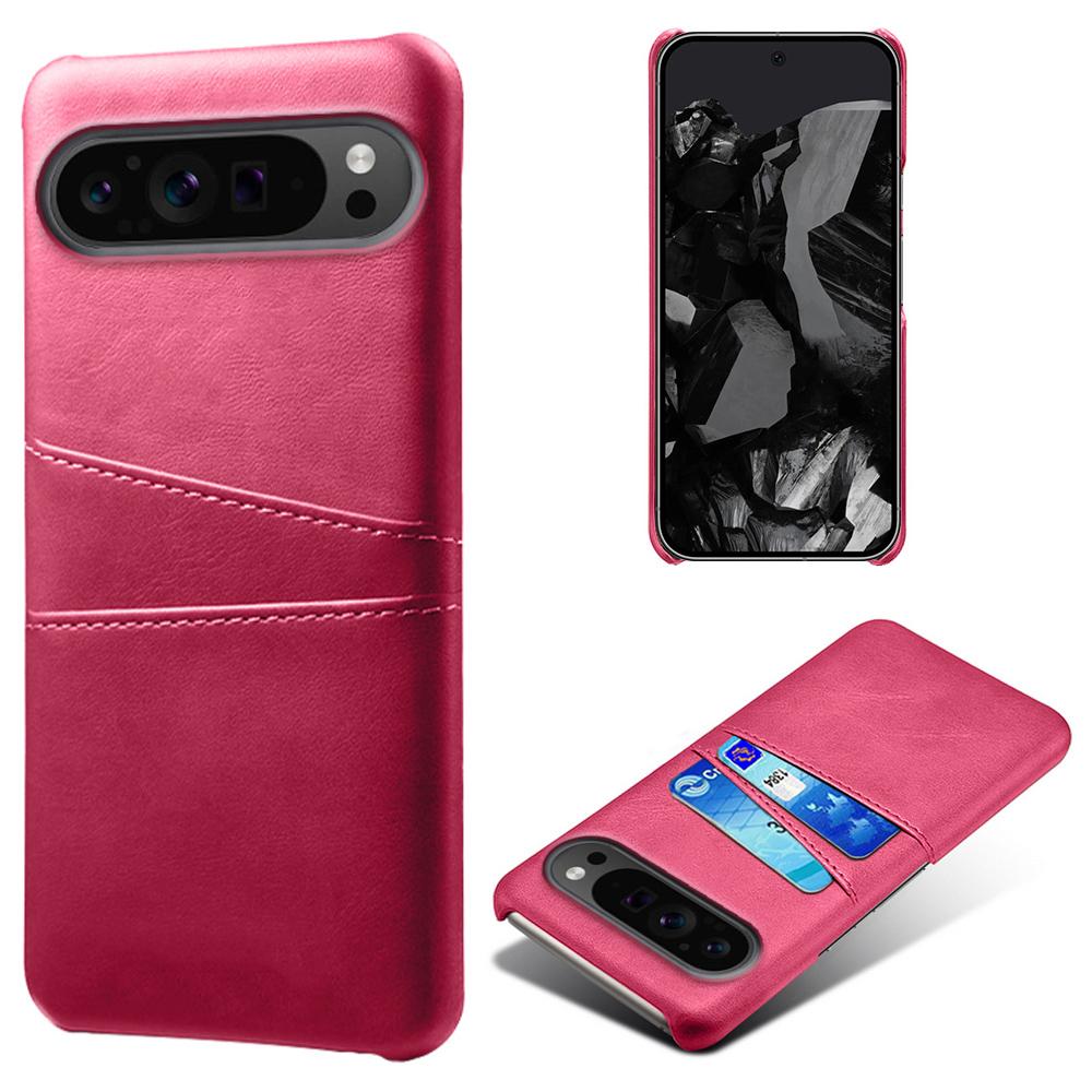 For Google Pixel 9 Pro XL Shockproof Case Hard PC Card Holder Back Phone Cover