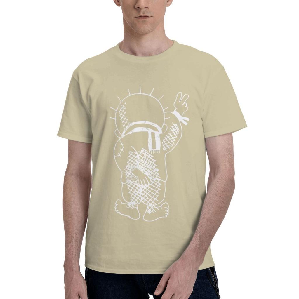 HANDALA 100 Cotton Casual Breathable Confortable Tops Short Sleeve TShirt Clothes Men