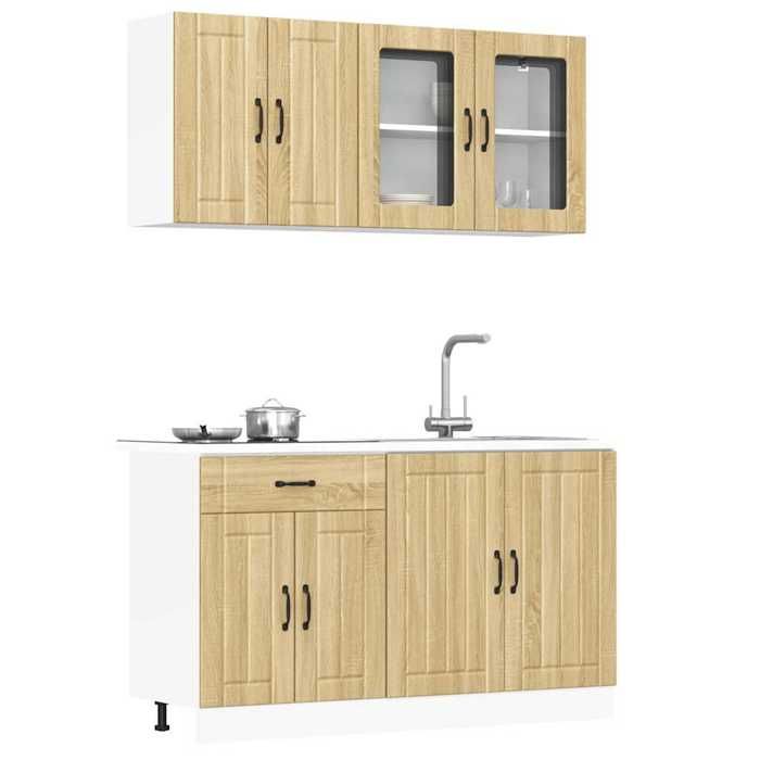 VidaXL Set of 4 Kitchen Furniture "Lucca" In Sonoma Oak 3314864