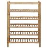 Shoe Rack with Storage Shelf Natural 68 X 28 X 96 Cm Bamboo
