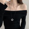 Simple Flower Pendant Necklace for Women, Versatile Collar Chain Necklaces