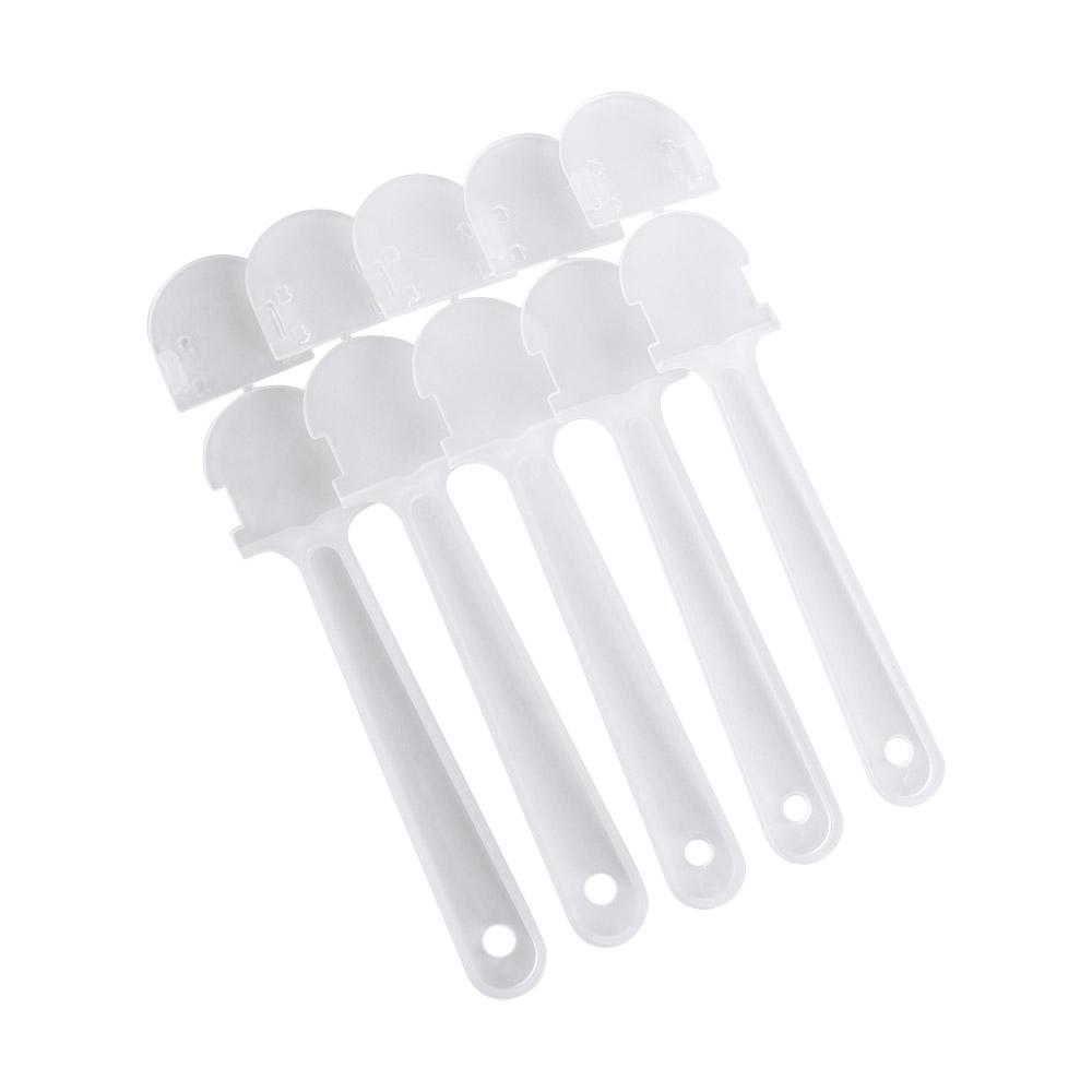 10Pcs Transparent Hand Fan Handle Mini Kindergarten Fan Handle Fan Handle Replacement