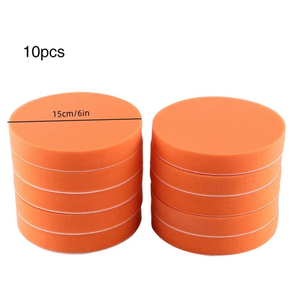 Car Buffing Polishing Pads Flat Foam Sponge Waxing Pad Kit Tool for Car Polisher Buffer Auto Care Buffing Pads