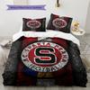 Sparta Prag Fußball Logo Muster Bettwäsche Heimdekoration Geburtstagsgeschenk (1 Bettbezug + 2 Kissenbezüge, ohne Füllung)