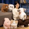 Rabbit Bichon Puppy Cat Panda Plush Toy Doll Pillow Children Birthday Gifts