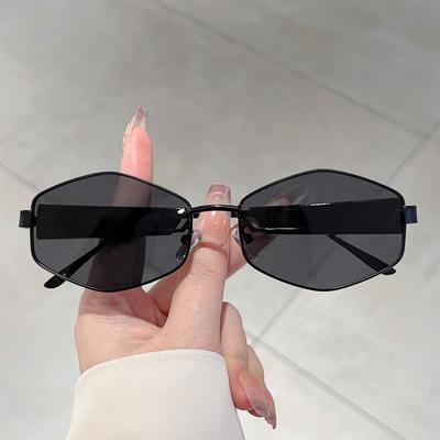 Populární Módní Kovové Šestihranné Sluneční Brýle Dámské Pro Pány Punk Retro Sluneční Brýle Luxusní Značka Designérské Venkovní Řidičské Brýle