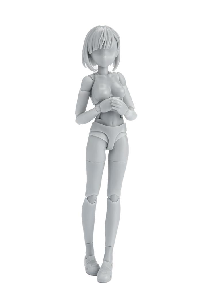 TAMASHII NATIONS Edition DX SET Color 130mm Movable Figure S.H.Figuarts Body-chan -School Life- (Gray Ver.) Approx. PVC&ABS