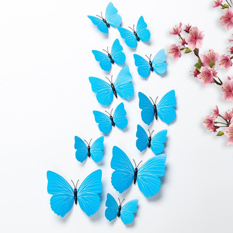 3D Realistic Double-Layer Butterfly Wall Stickers for Home Décor