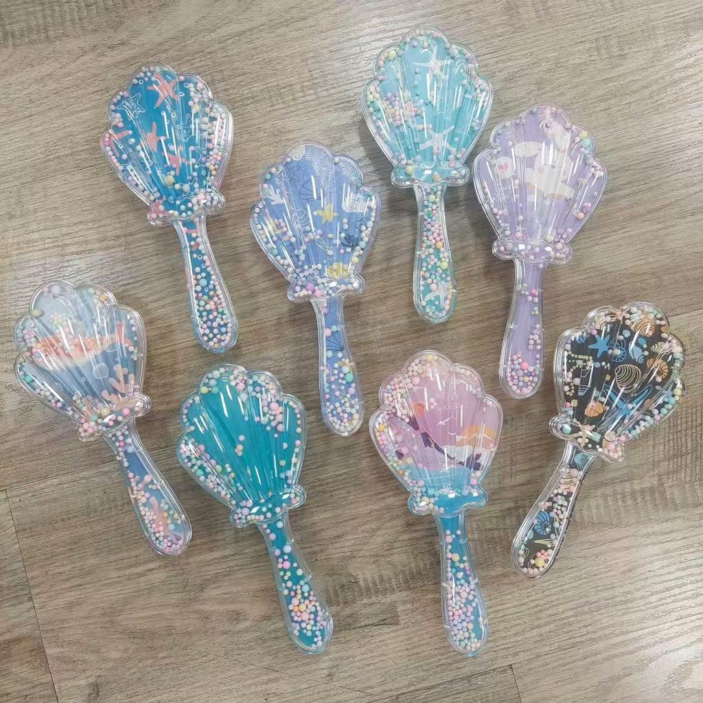 Cross-border Star Sequined Sand Massage Hair Comb for Babies