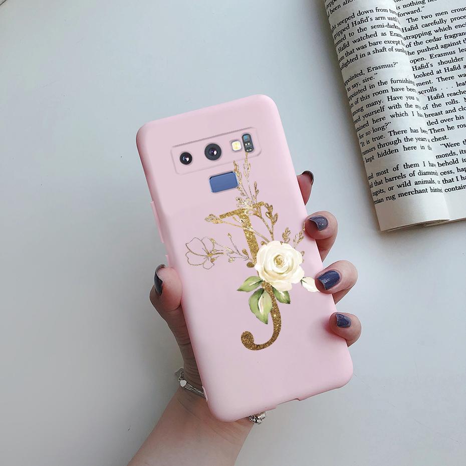Case For Samsung Galaxy Note 9 Case Silicone TPU Bumper Shockproof Cute Letters Cover For Samsung Galaxy Note9 N9600 N960F Case