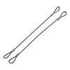 1Pc/10Pcs Safety Security Cable Wire Stage Lights Rope Stainless Steel Double Loop Anti Detachment Rope Convenient Tool Parts