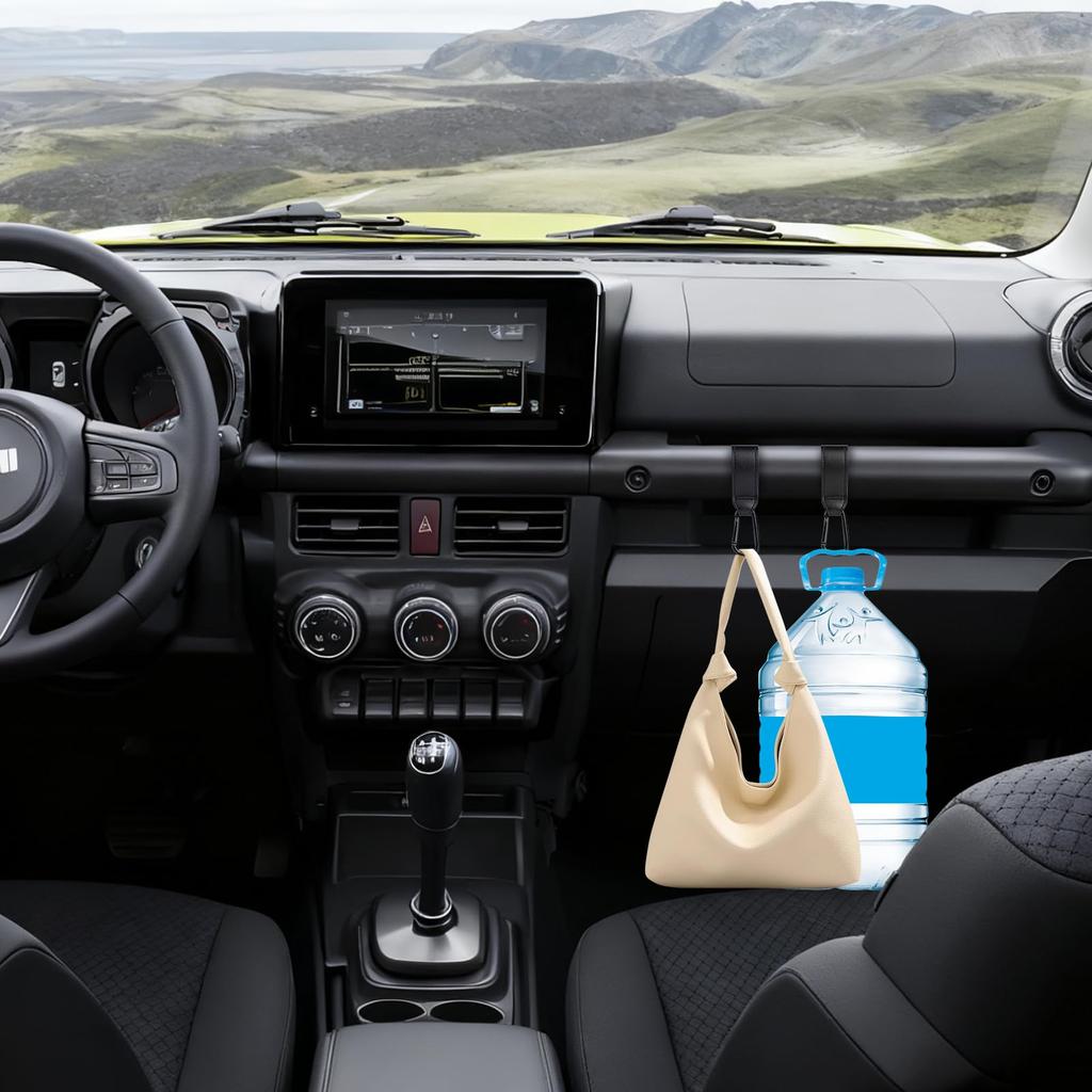 Dazzlestar Suzuki JB64/JB74, Set of 4, Load Capacity 33.1 lbs (15 kg), Leather Hooks,