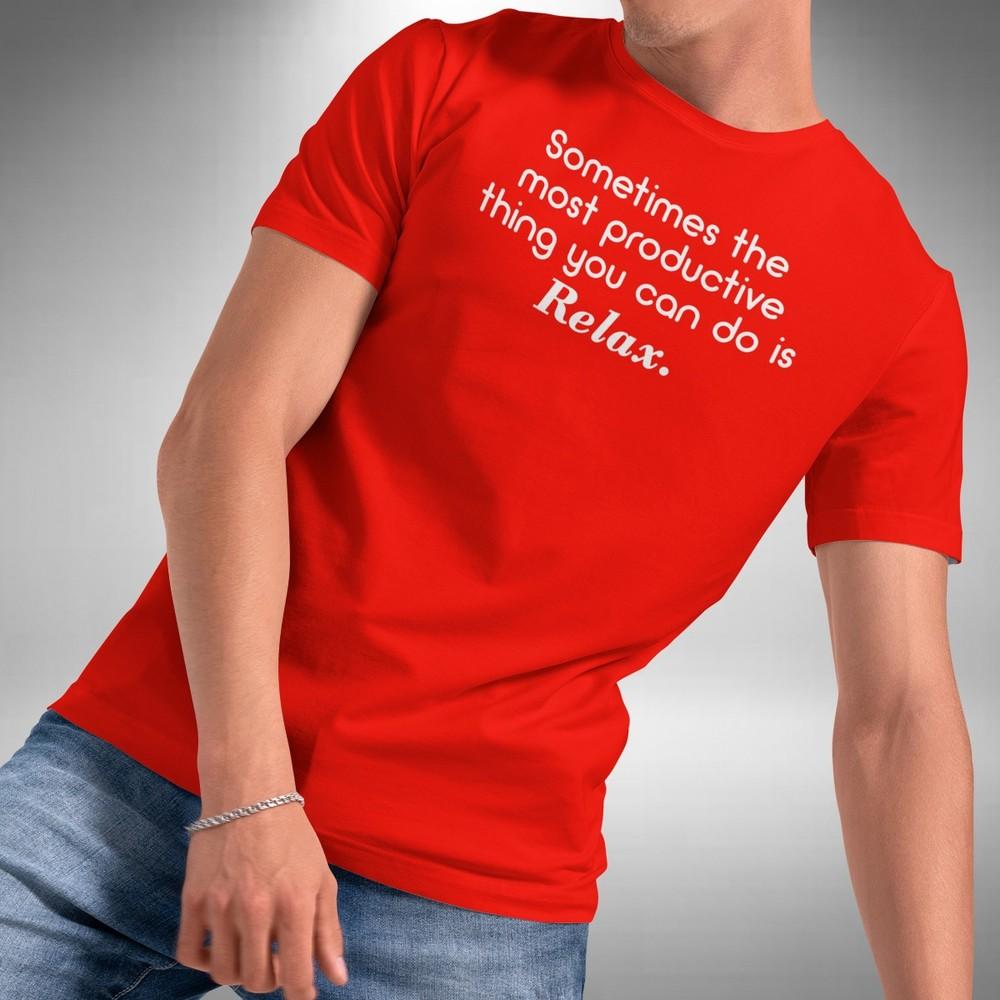 

Relax T-Shirt Funny Quote Most Productive Thing To Do Small to 5XL 3XL