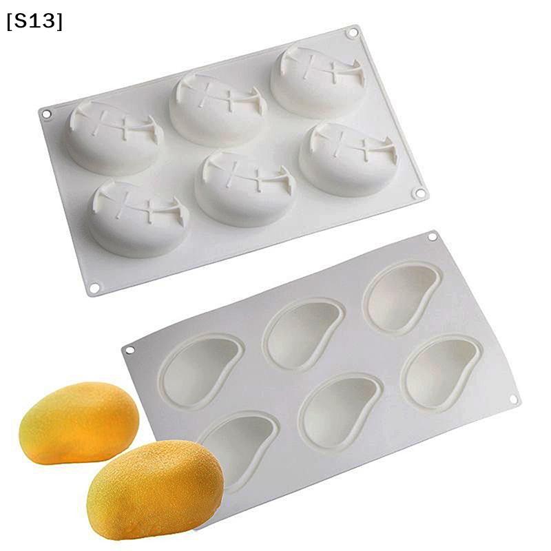 Creative Fruit Series Silicon Mold Mango Shape For Baking Chocolate Mousse Cake Ice Cream Dessert Non-Stick Pastry Mould Cake[Q]