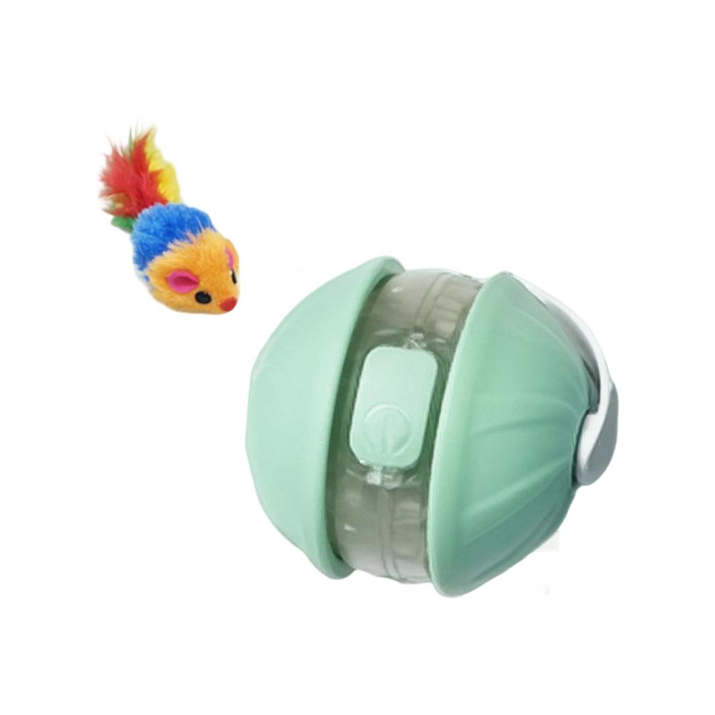 Automatic Cats Toy Ball: Interactive Electric Feather Mouse Toy For Indoor Cats - Self-Entertaining Pet Toy To Burn Energy & Boredom