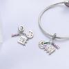 Authentic Charm Bead Charms copper Plated Artistic Painting Board Pendants Compatible With Bracelets Ideal For Women Jewellery Making Fine Gifts