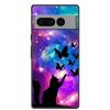 For Google Pixel 7 Pro Case Soft Black Silicone Bumper Butterfly Phone Cover for Googe Pixel7 7Pro Pixel7Pro Cases Fundas Coque