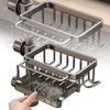 Kitchen Sink Faucet Shelf Sponge Dish Cloth Rack Holder Racks Storage Organizer