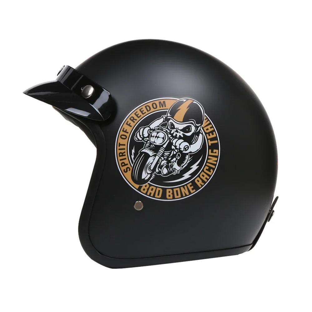 Retro Open Face 3/4 Motorcycle Helmet Motorbike Moto Motocross Vintage casco Cafe Racer Men Women DOT Approved Casque Capacetes