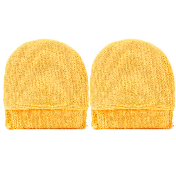 6/3 STÜCK Weiche Mikrofaser Auto Wachs Applikator Fäustlinge Polierschwamm Finger Wachs Schaum Waschpad Auto Detaillierung Reinigungswerkzeuge