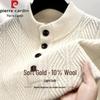 Pierre Cardin Men's Pure Wool High-Neck Pullover Sweater