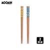 Yamaka Shoten Moomin Nordic Style Chopsticks (Wakasa Lacquer, Set of 2 Designs, Moomin and Snufkin)