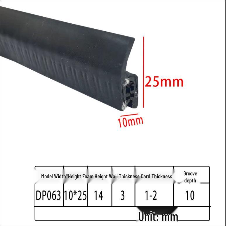 Customizable EPDM U-Shaped Rubber Sealing Strip for Electrical Cabinets and Car Doors