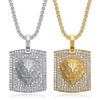 2026 Jewelry Fashion Trend Inlaid Zircon Animal Lion Head Pendant Necklace for Men's Exquisite Jewelry Necklace